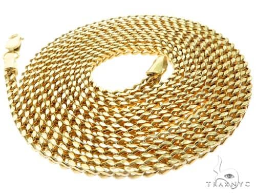 10K Yellow Gold Hollow Franco Link Chain 2mm 18 Inches   68267 - Image 4