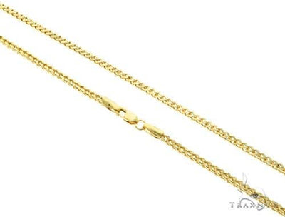 10K Yellow Gold Hollow Franco Link Chain 20 Inches 2mm 65432 - Image 1