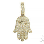 14K Gold Hamsa Diamond Pendant 66169 - Image 1