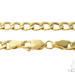 10K Yellow Gold Hollow Curb Link Chain 20 Inches 4.2mm   61601 - Image 5