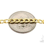 10K Yellow Gold Hollow Curb Link Chain 24 Inches 4.2mm   61603 - Image 3