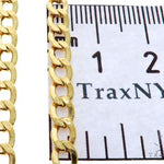 10K Yellow Gold Hollow Curb Link Chain 24 Inches 4.2mm   61603 - Image 7