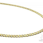 10K Yellow Gold Hollow Curb Link Chain 20 Inches 4.5mm   66568 - Image 2