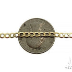 10K Yellow Gold Hollow Curb Link Chain 22 Inches 4.5mm   66569 - Image 3