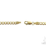 10K Yellow Gold Hollow Curb Link Chain 22 Inches 4.5mm   66569 - Image 4