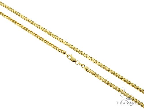10K Yellow Gold Hollow Franco Link Chain 20 Inches 2.8mm   64046 - Image 1