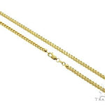 10K Yellow Gold Hollow Franco Link Chain 20 Inches 3.2mm 70577 - Image 1