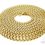 10K Yellow Gold Hollow Franco Link Chain 22 Inches 2.8mm   64045 - Image 4