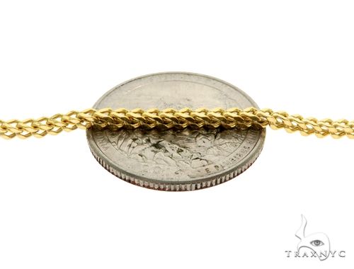 10k Yellow Gold Franco Link Chain 22 Inches 2mm 61593 - Image 3