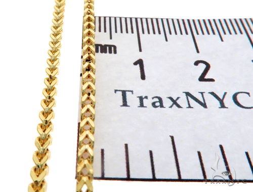 10k Yellow Gold Franco Link Chain 22 Inches 2mm 61593 - Image 7