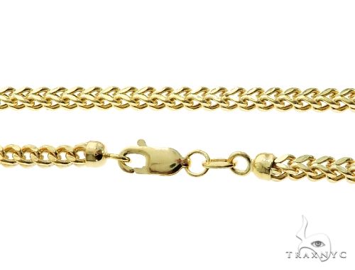 10k Yellow Gold Hollow Franco Link Chain 28 Inches 2.8mm 61590 - Image 5
