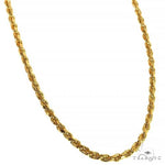 10K Yellow Gold Hollow Rope Link Chain 22 Inches 3mm   63422 - Image 1