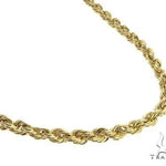 10K Yellow Gold Semi-Solid Rope Link Chain 22 Inches 4.7mm   66380 - Image 1