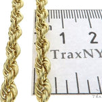 10k Yellow Gold Hollow Rope Link Chain 22 Inches 5mm 63386 - Image 5