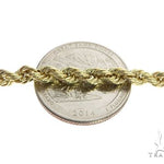 10k Yellow Gold Hollow Rope Link Chain 24 Inches 3.8mm 63391 - Image 3