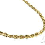 10k Yellow Gold Hollow Rope Link Chain 24 Inches 4.8mm 63385 - Image 2