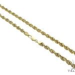 10K Yellow Gold Semi-Solid Rope Link Chain 26 Inches 4.7mm   66382 - Image 2
