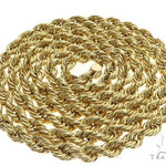 10K Yellow Gold Hollow Rope Link Chain 26 Inches 4.8mm   63384 - Image 4