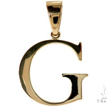 10K Yellow Gold Initial 'G' Pendant 58461 - Image 1