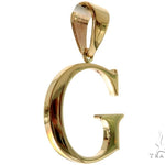 10K Yellow Gold Initial 'G' Pendant 58461 - Image 2