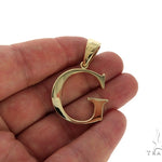 10K Yellow Gold Initial 'G' Pendant 58461 - Image 4