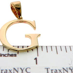 10K Yellow Gold Initial 'G' Pendant 58461 - Image 6