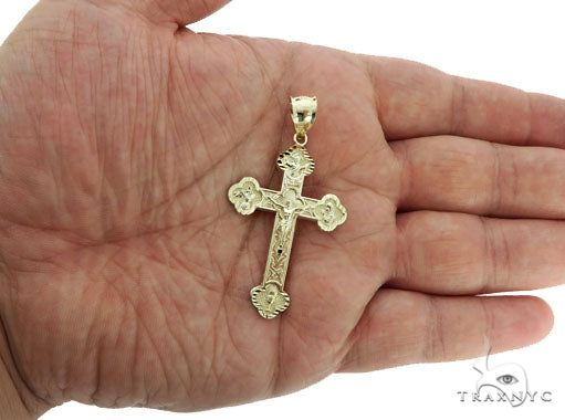 10K Gold Jesus Cross 57069 - Image 4