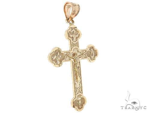 10K Gold Jesus Cross 65487 - Image 2