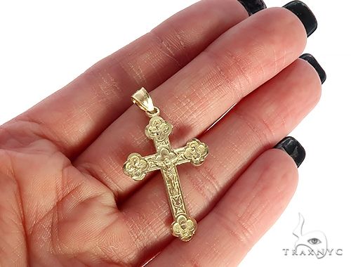 10K Gold Jesus Cross 65487 - Image 5