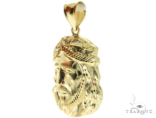 10K Gold Jesus Pendant S 57092 - Image 3