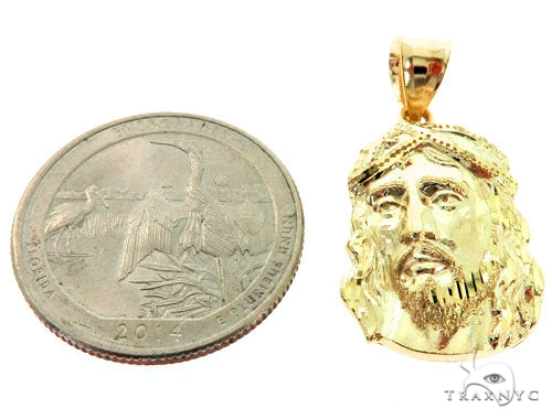 10K Gold Jesus Pendant S 57092 - Image 5