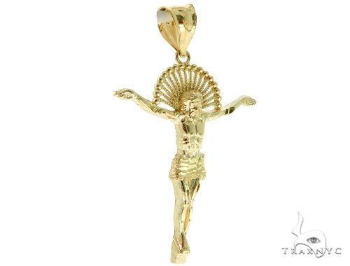 10K Gold Jesus Pendant L 57109 - Image 2