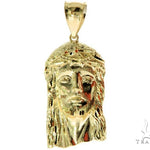 10K Yellow Gold Jesus Pendant L 57113 - Image 1