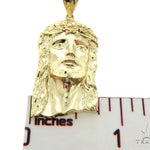 10K Yellow Gold Jesus Pendant L 57113 - Image 6