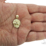 10K Gold Lion Head Pendant 56882 - Image 4