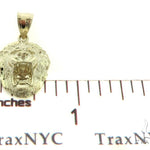 10K Gold Lion Head Pendant 56882 - Image 6