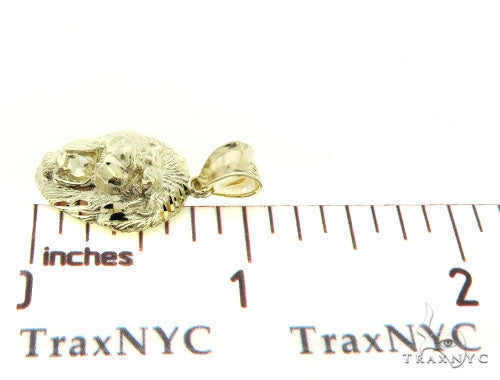10K Gold Lion Head Pendant 56882 - Image 5