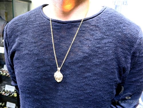 10K Gold Lion Head Pendant 56882 - Image 7