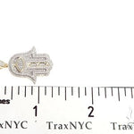 10K Gold Diamond Hamsa Pendant 63618