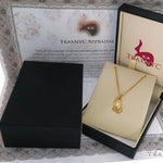 10K Yellow Gold Praying Hands Charm 24 Inches Cuban Link Chain Set 61819 - Image 7