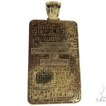 10K Yellow Gold Prong Diamond Custom Made Pie Flippa Pendant 63529 - Image 9