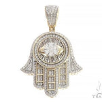 10K Gold Prong Diamond Mighty Eye of Providence Pendant 65322 - Image 1
