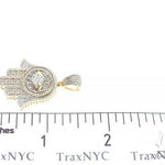 10K Gold Prong Diamond Mighty Eye of Providence Pendant 65322 - Image 7