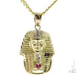 Small Pharaoh Pendant 20, 24 Inches Cuban Chain Set 56883 - Image 1