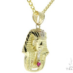 Small Pharaoh Pendant 20, 24 Inches Cuban Chain Set 56883 - Image 2