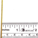 10K Yellow Gold Solid Franco Link Chain 22 Inches 2mm 65429 - Image 4