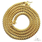 10K Yellow Gold Solid Miami Cuban Link Chain 22 Inches 5mm 70266 - Image 3