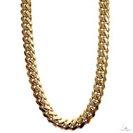 10K Yellow Gold Solid Miami Cuban Link chain 26 Inches 7mm   66417 - Image 1