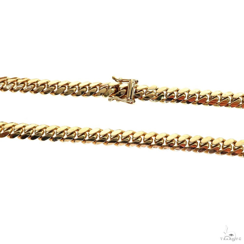 10K Yellow Gold Solid Miami Cuban Link chain 26 Inches 7mm   66417 - Image 4