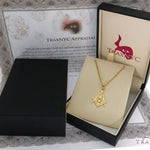 10K Yellow Gold Square and Compasses Masonic Instruments Charm 24 Inches Cuban Link Chain Set 61817 - Image 7